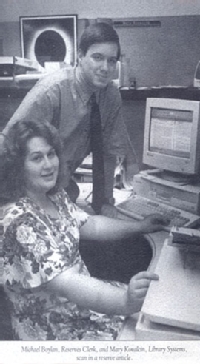 Michael Boylan, Reserves Clerk, & Mary Kovalcin, Library Systems