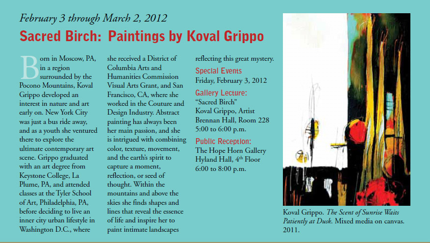 25th Annual Student Exhibition. April 1 through April 15, 2011.