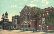 Old Main Street, now known as Wyoming Avenue, the original location of St. Thomas College.