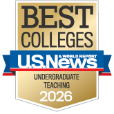 2026 US News badge for Best Undergraduate Teaching 