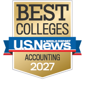 2027 Best Colleges - Accounting badge from US News &amp; World Report