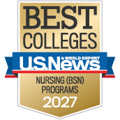 2027 Best Colleges - Nursing Programs badge from US News &amp; World Report