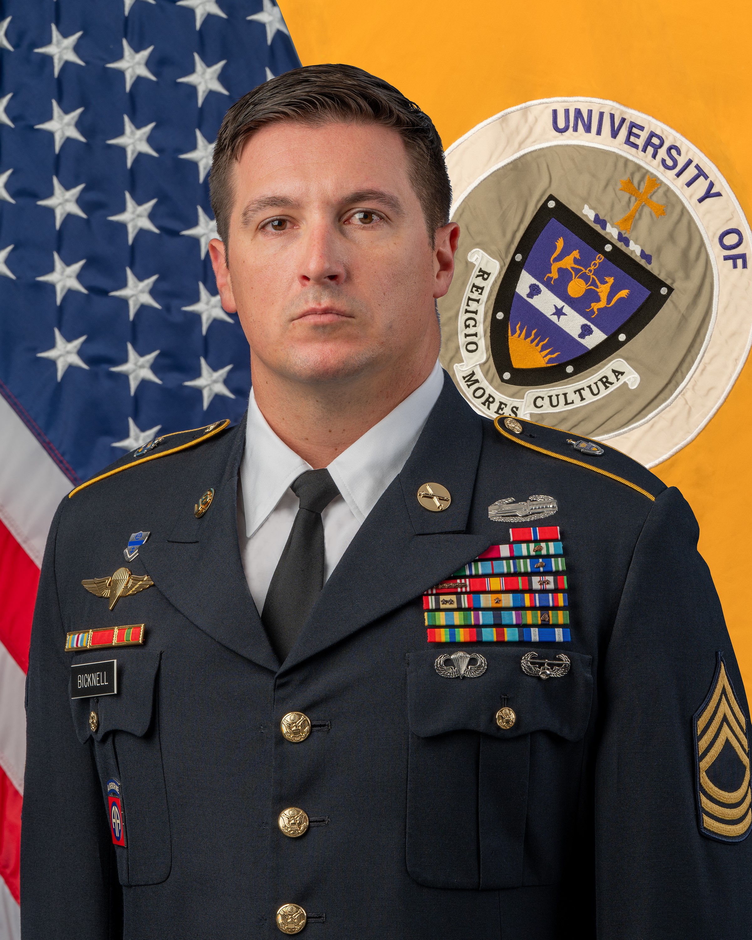 Headshot of Master Sergeant James A. Bicknell
