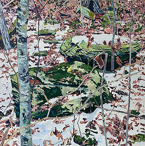 Leigh Pawling. In Between. Acrylic on canvas. 2025.