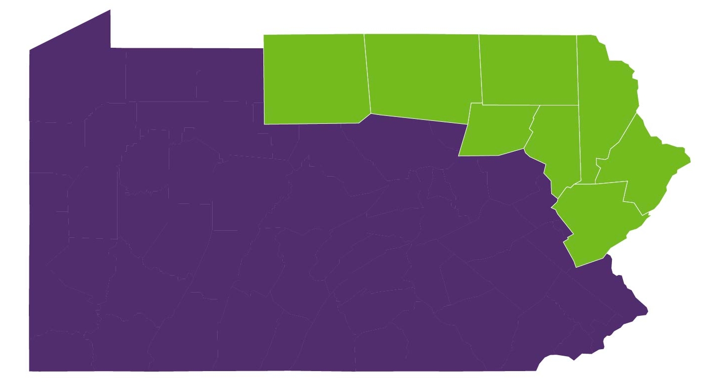 Purple and Green Map