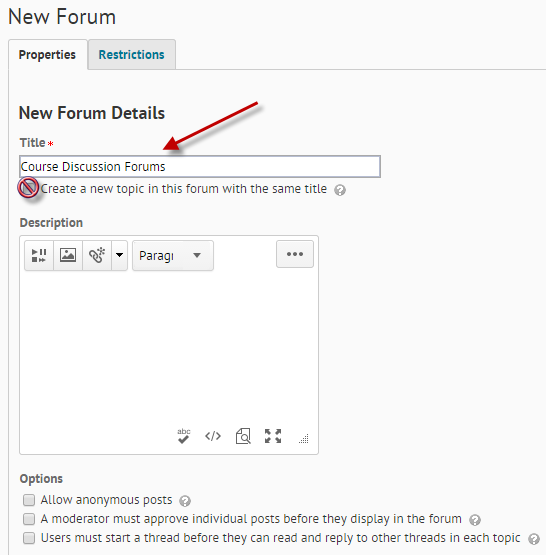 DiscussionsNewForumSettings