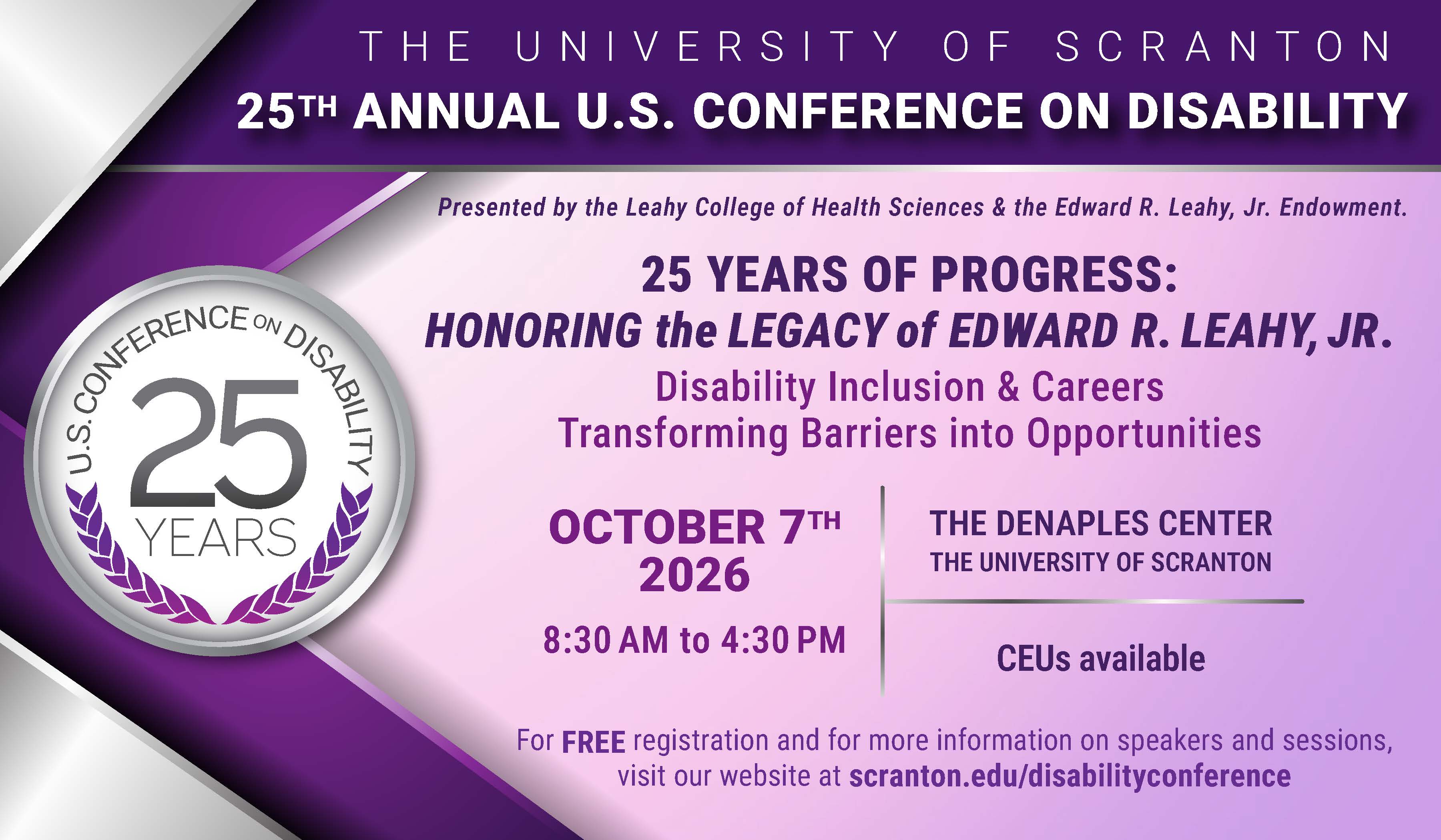 2026 Disability Conference Save the Date