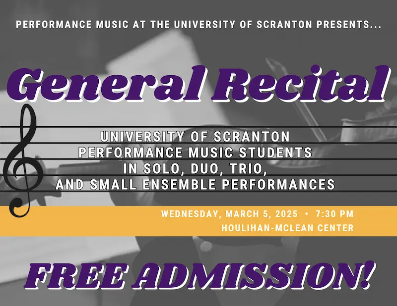 General Recital: University Performance Music Students