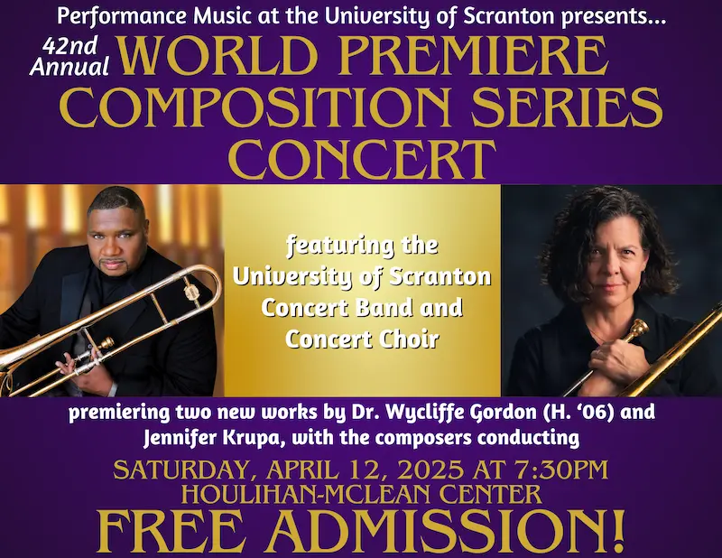 42nd Annual World Premiere Composition Series Concert featuring Works by Dr. Wycliffe Gordon (H'06) and Jennifer Krupa