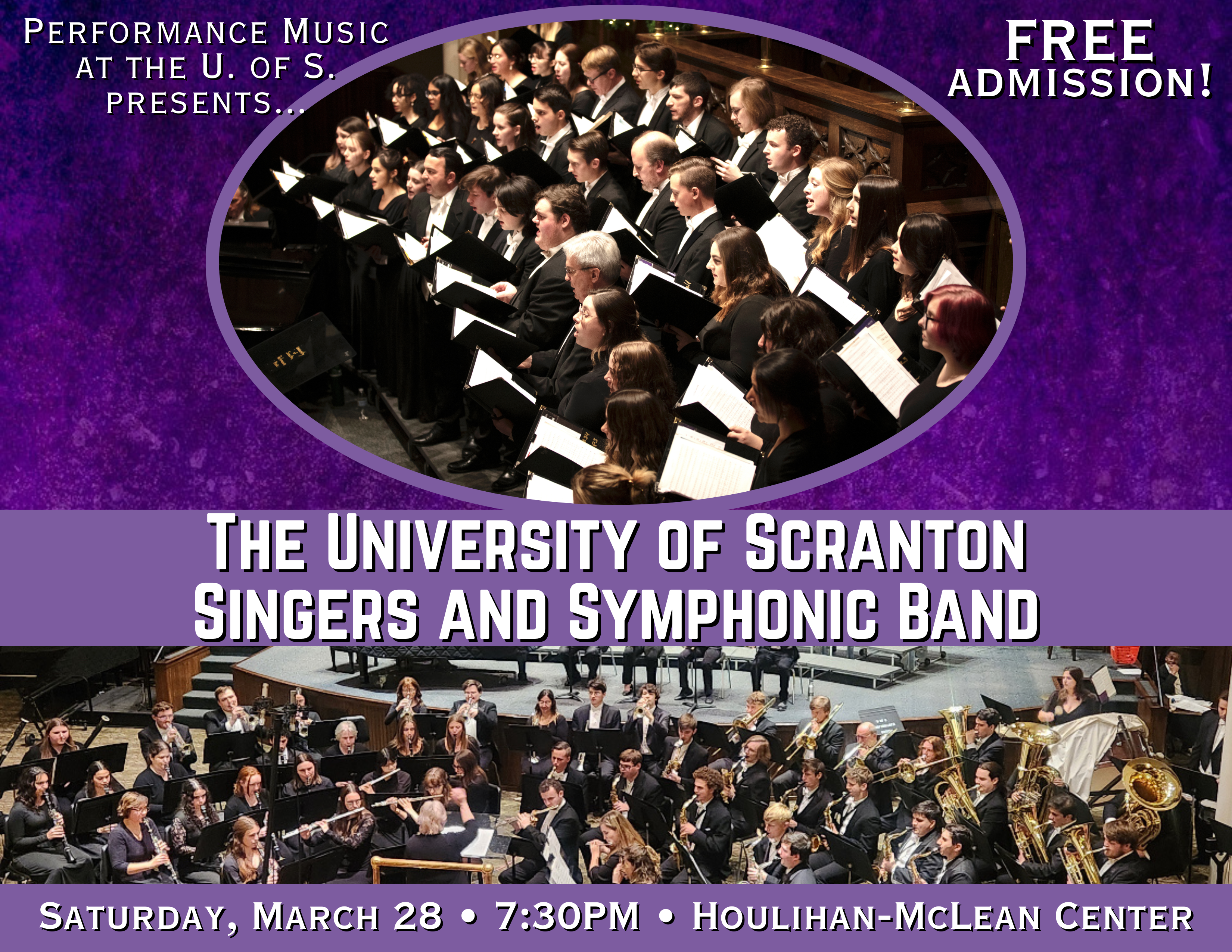 university choir and symphonic band 