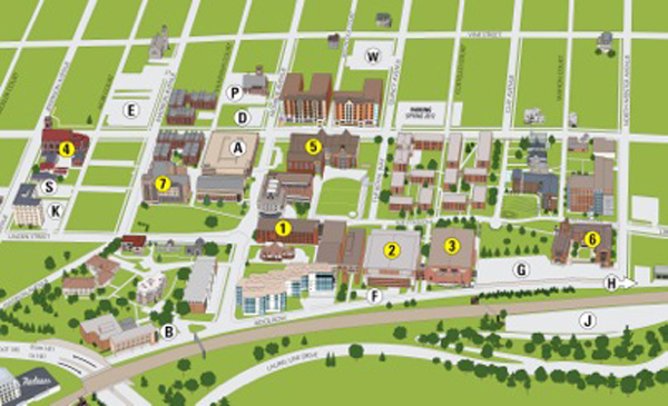 Commencement Map