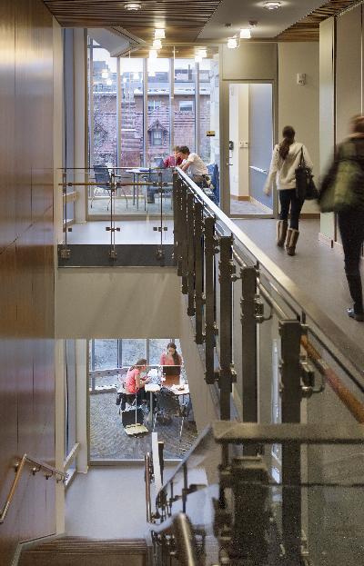 stairs and student areas