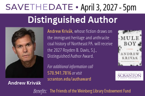 Distinguished Author Andrew Krivak