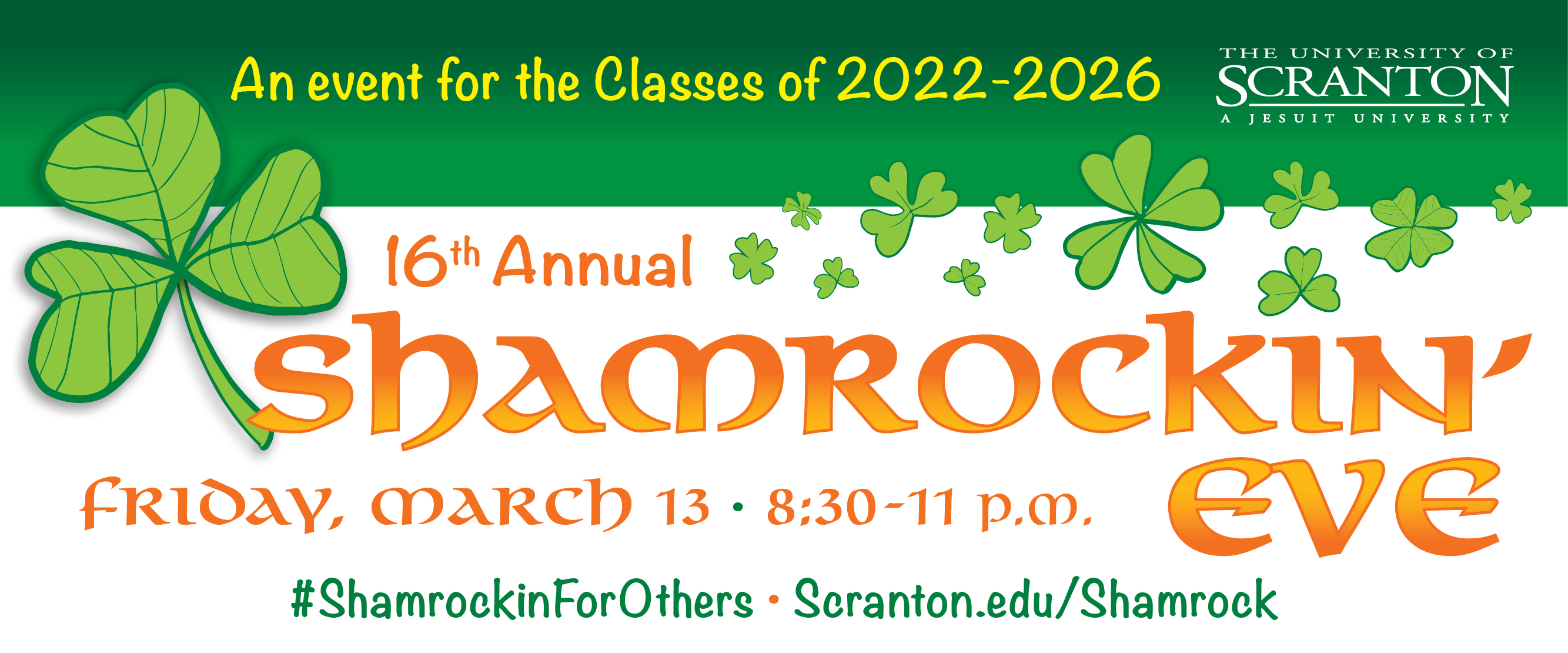 Shamrockin' Eve information.