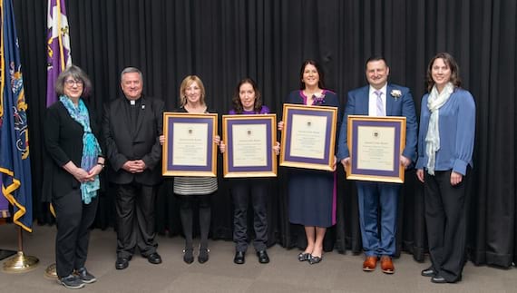 Recipients of the University of Scranton 2025 Sursum Corda awards