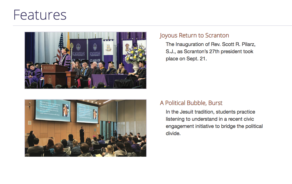 The Scranton Journal Marketing Communications The University of Scranton