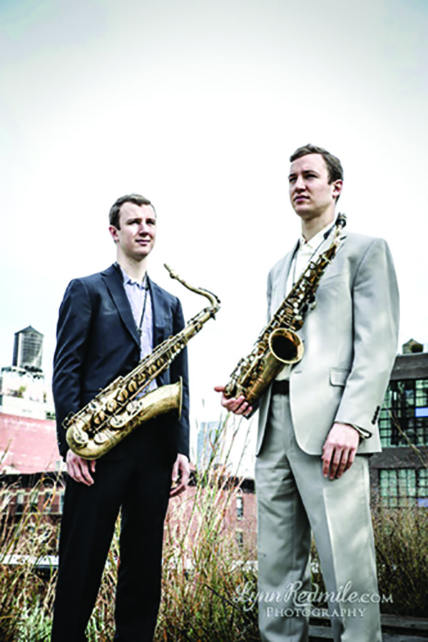 From left: woodwind virtuosos Peter and Will Anderson will perform at The University of Scranton Houlihan-McLean Center on Sunday, Sept. 10, at 7:30 p.m. The free concert by The Peter and Will Anderson Trio will also feature guitarist Alex Wintz.