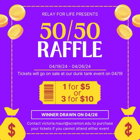 Relay for Life 5050 Raffle Poster