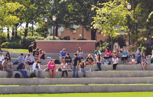 Students on Dionne Green