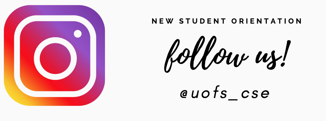 Follow New Student Orientation on Instagram @uofs_cse