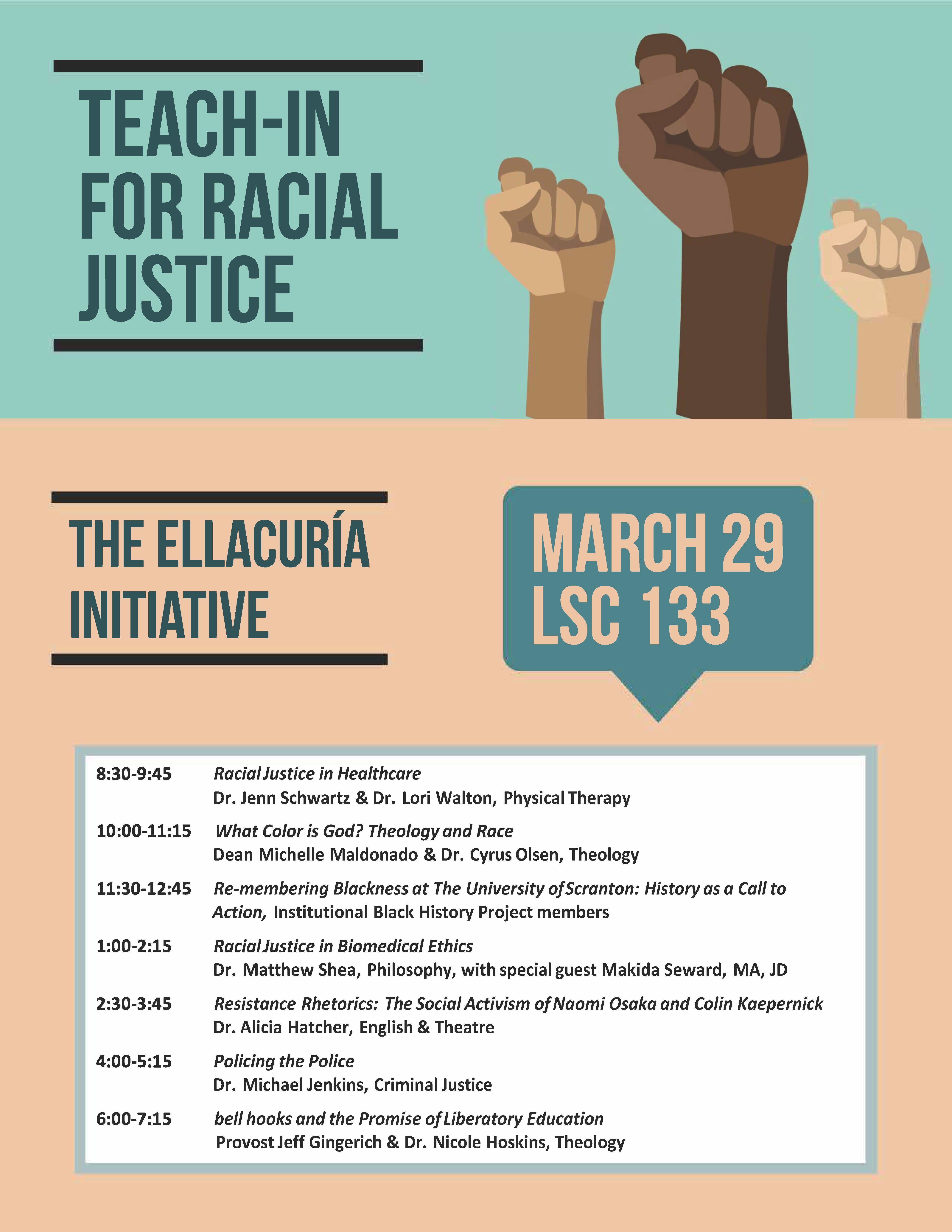 2022 Teach In Event Poster